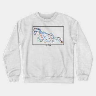 Gore Mountain Trail Rating Map Crewneck Sweatshirt